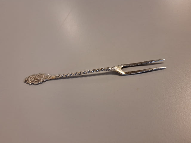 Sølv ostehøvl og pålægsgaffel